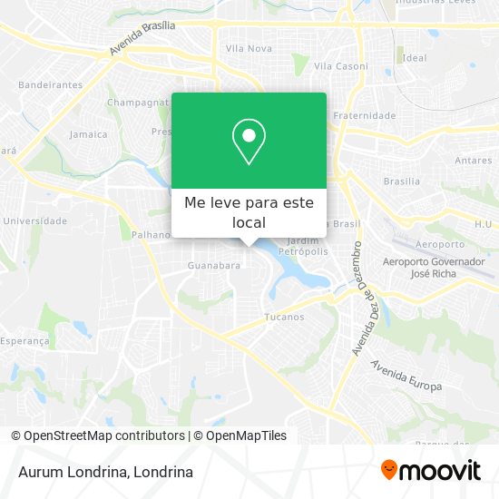 Aurum Londrina mapa