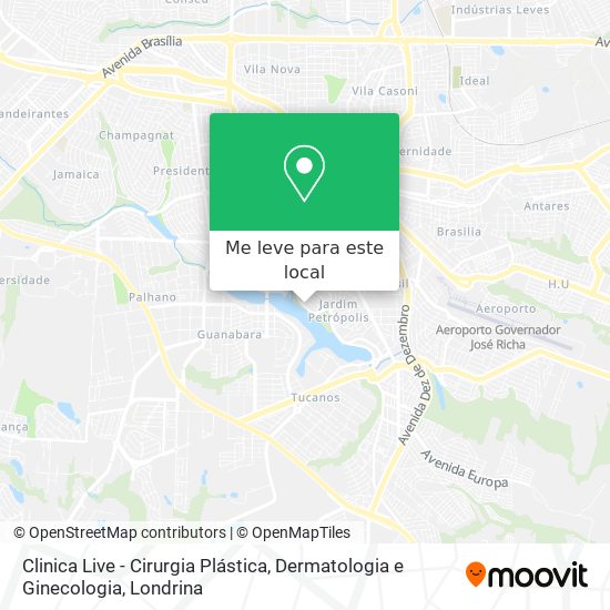 Clinica Live - Cirurgia Plástica, Dermatologia e Ginecologia mapa