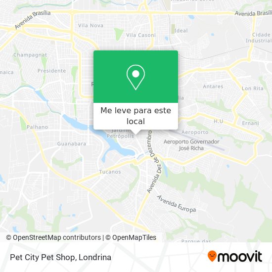 Pet City Pet Shop mapa