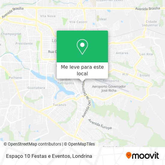 Espaço 10 Festas e Eventos mapa