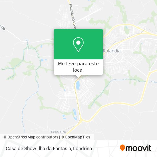 Casa de Show Ilha da Fantasia mapa