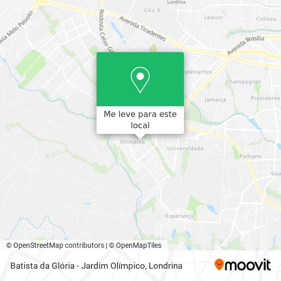 Batista da Glória - Jardim Olímpico mapa