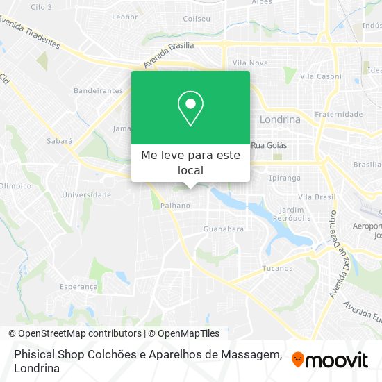 Phisical Shop Colchões e Aparelhos de Massagem mapa