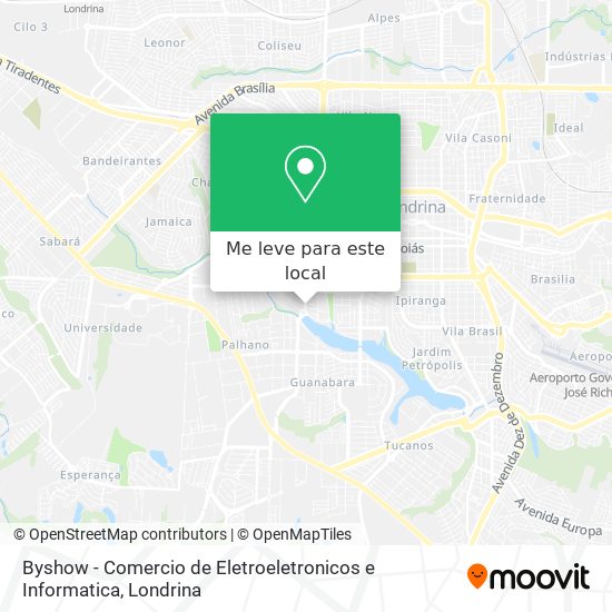Byshow - Comercio de Eletroeletronicos e Informatica mapa