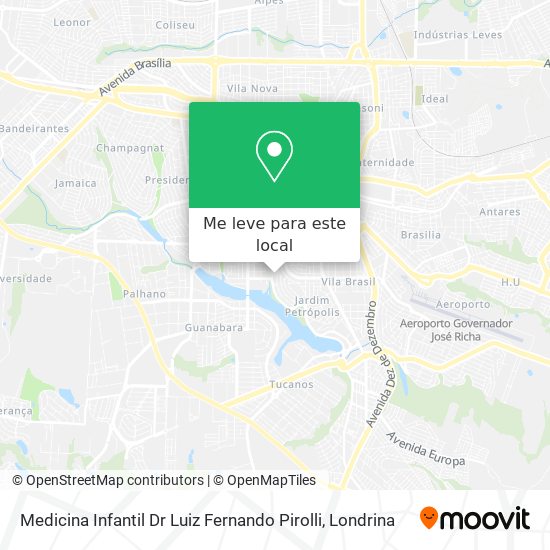 Medicina Infantil Dr Luiz Fernando Pirolli mapa
