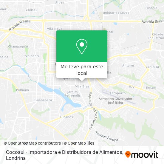 Cocosul - Importadora e Distribuidora de Alimentos mapa