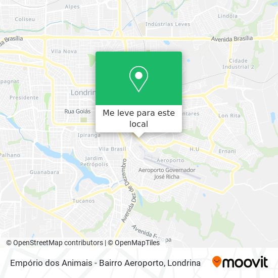 Empório dos Animais - Bairro Aeroporto mapa