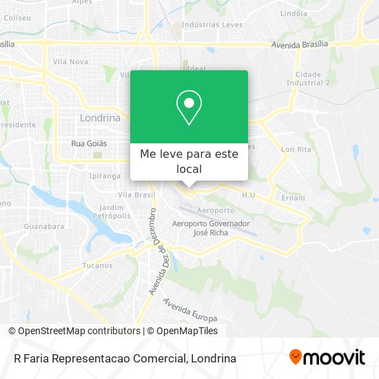 R Faria Representacao Comercial mapa