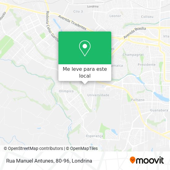 Rua Manuel Antunes, 80-96 mapa