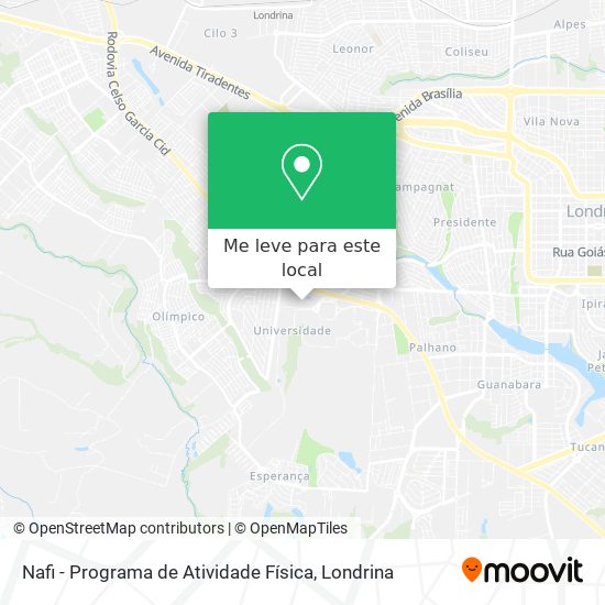 Nafi - Programa de Atividade Física mapa