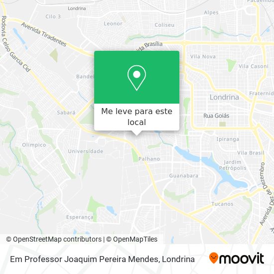 Em Professor Joaquim Pereira Mendes mapa