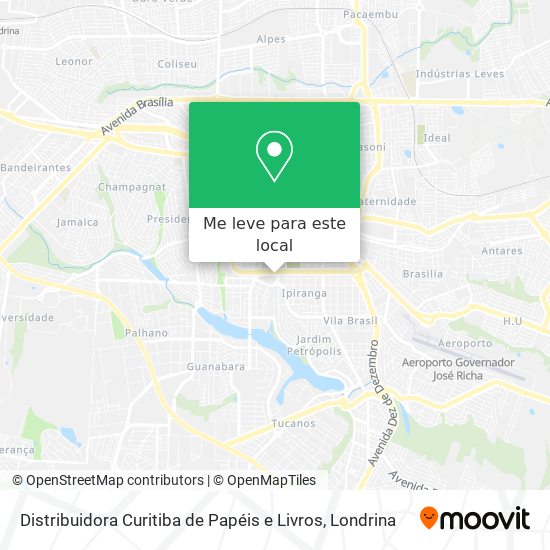 Distribuidora Curitiba de Papéis e Livros mapa