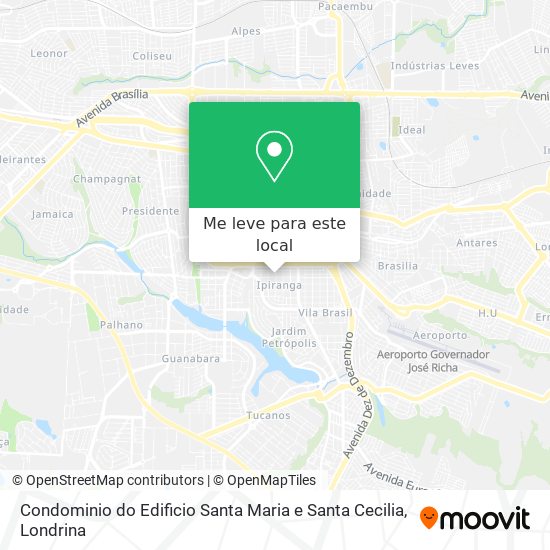 Condominio do Edificio Santa Maria e Santa Cecilia mapa