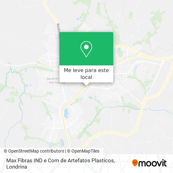 Max Fibras IND e Com de Artefatos Plasticos mapa