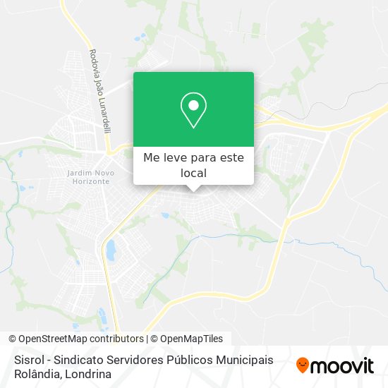 Sisrol - Sindicato Servidores Públicos Municipais Rolândia mapa
