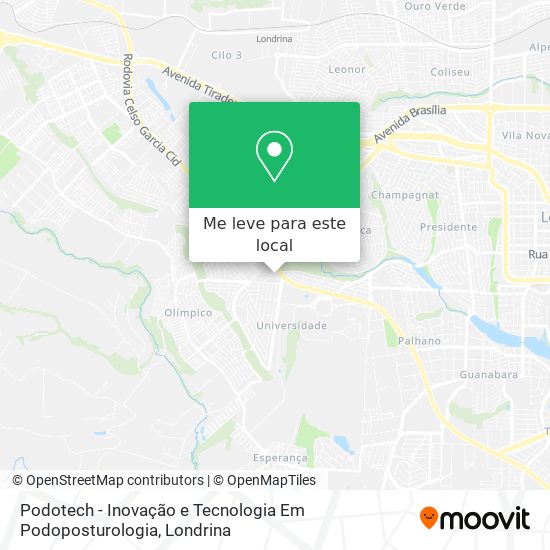 Podotech - Inovação e Tecnologia Em Podoposturologia mapa