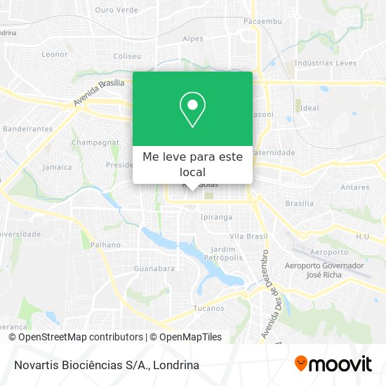 Novartis Biociências S/A. mapa