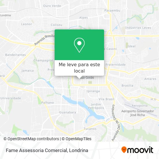 Fame Assessoria Comercial mapa