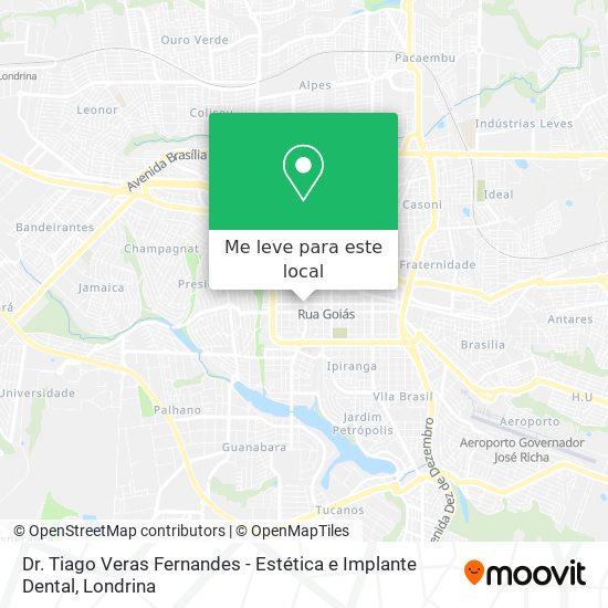 Dr. Tiago Veras Fernandes - Estética e Implante Dental mapa