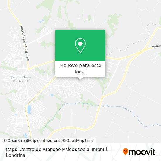 Capsi Centro de Atencao Psicossocial Infantil mapa