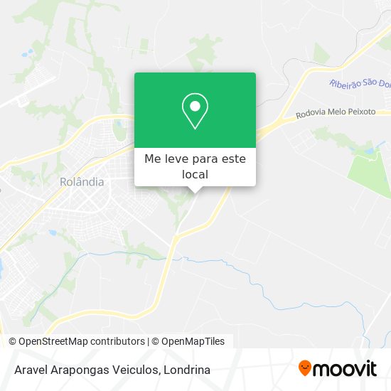 Aravel Arapongas Veiculos mapa
