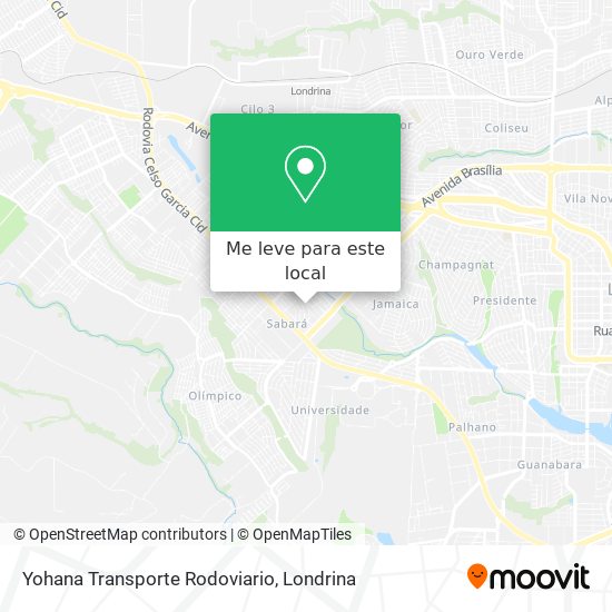 Yohana Transporte Rodoviario mapa