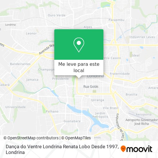 Dança do Ventre Londrina Renata Lobo Desde 1997 mapa