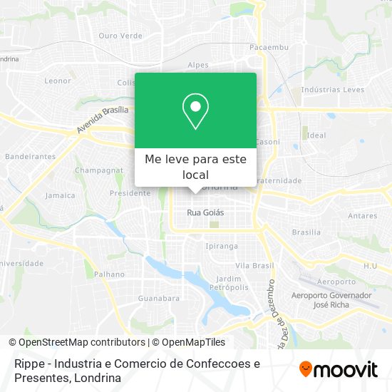 Rippe - Industria e Comercio de Confeccoes e Presentes mapa