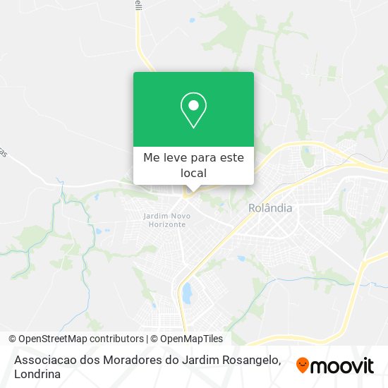 Associacao dos Moradores do Jardim Rosangelo mapa