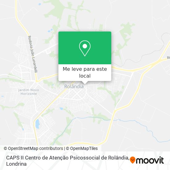 CAPS II Centro de Atenção Psicossocial de Rolândia mapa