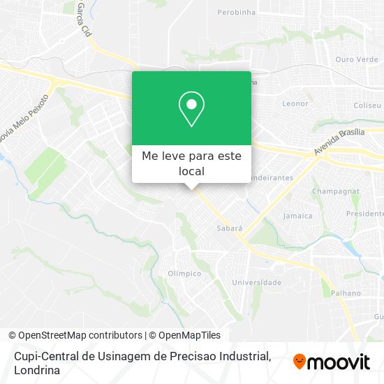 Cupi-Central de Usinagem de Precisao Industrial mapa
