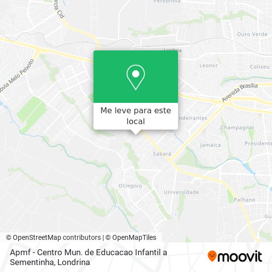 Apmf - Centro Mun. de Educacao Infantil a Sementinha mapa