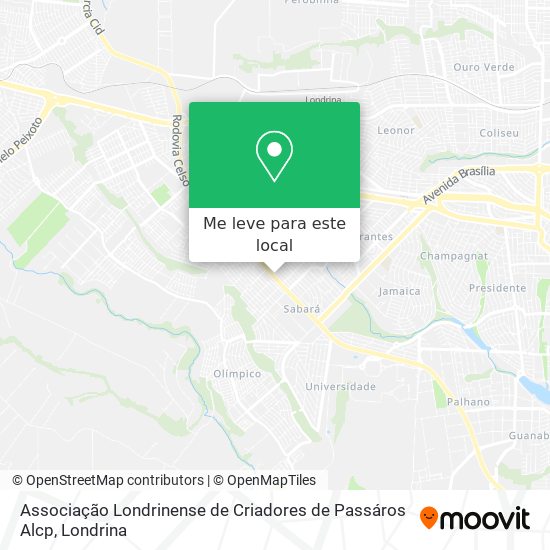 Associação Londrinense de Criadores de Passáros Alcp mapa