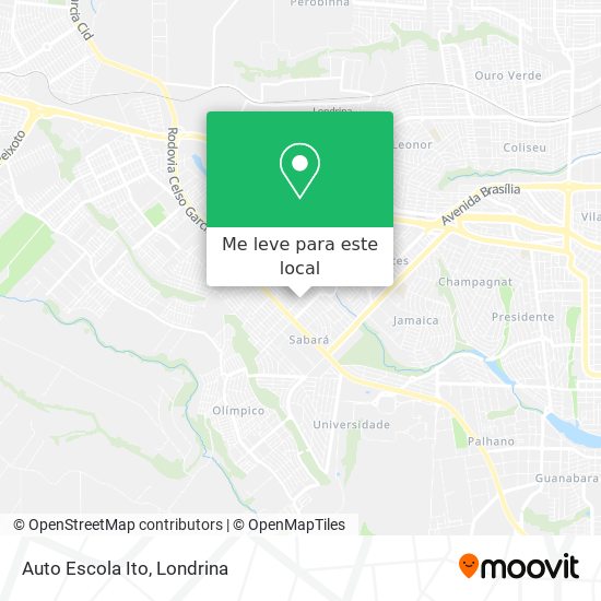 Auto Escola Ito mapa