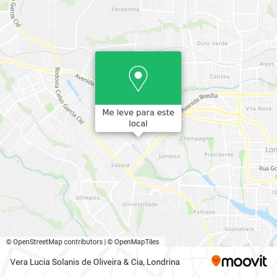 Vera Lucia Solanis de Oliveira & Cia mapa