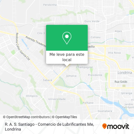 R. A. S. Santiago - Comercio de Lubrificantes Me mapa