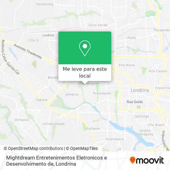 Mightdream Entretenimentos Eletronicos e Desenvolvimento de mapa