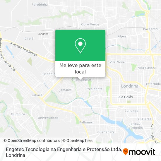 Engetec Tecnologia na Engenharia e Protensão Ltda mapa