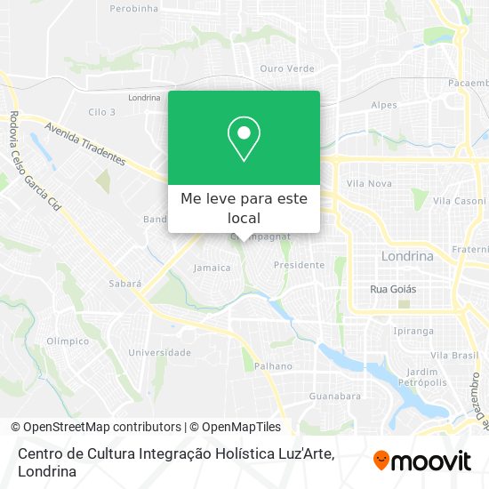 Centro de Cultura Integração Holística Luz'Arte mapa