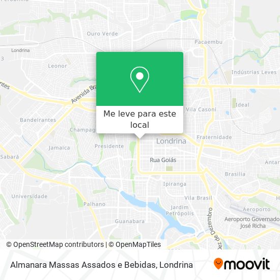 Almanara Massas Assados e Bebidas mapa