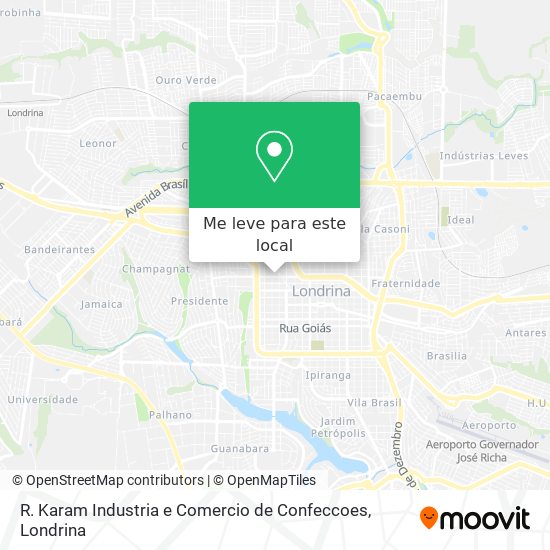 R. Karam Industria e Comercio de Confeccoes mapa