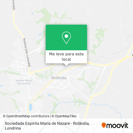 Sociedade Espírita Maria de Nazaré - Rolândia mapa