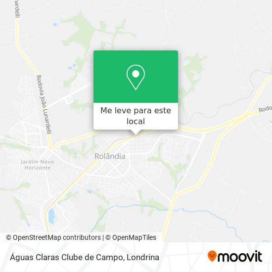 Águas Claras Clube de Campo mapa