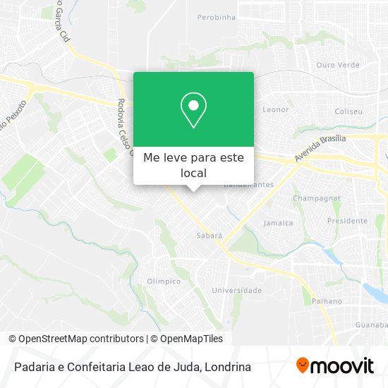 Padaria e Confeitaria Leao de Juda mapa
