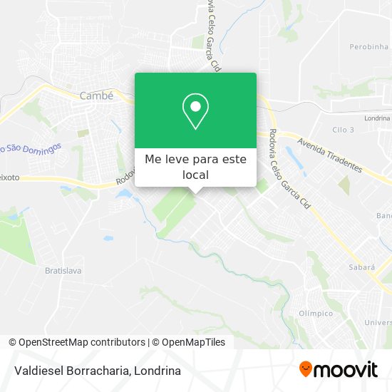 Valdiesel Borracharia mapa