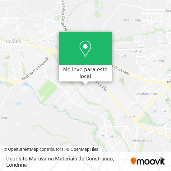 Deposito Maruyama Materiais de Construcao mapa