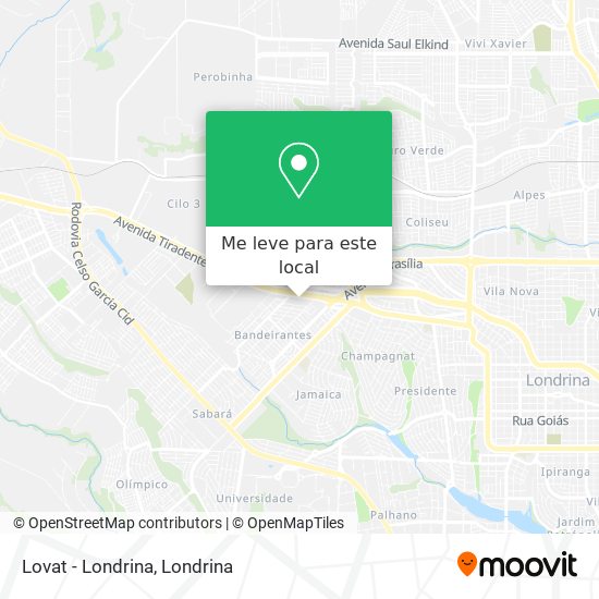 Lovat - Londrina mapa