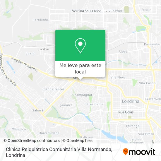 Clínica Psiquiátrica Comunitária Villa Normanda mapa