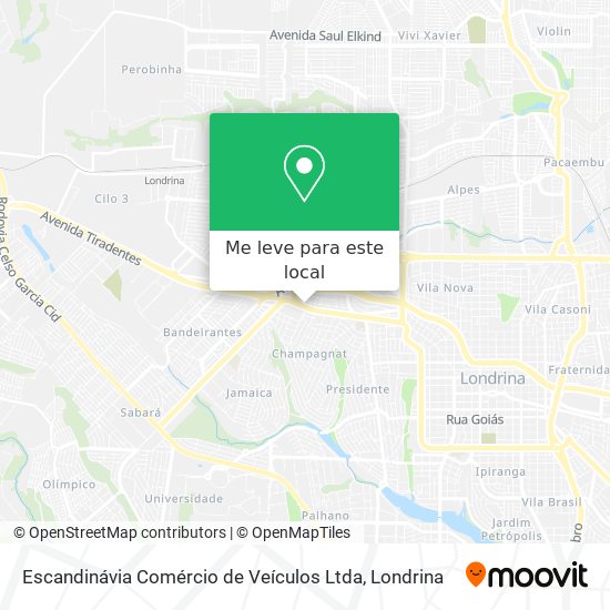 Escandinávia Comércio de Veículos Ltda mapa