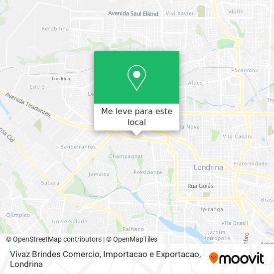Vivaz Brindes Comercio, Importacao e Exportacao mapa